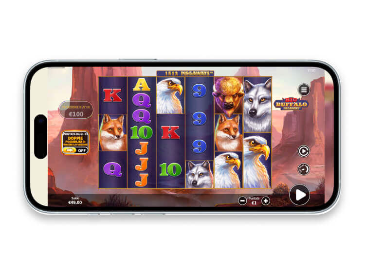 La slot mobile Big Buffalo Megaways