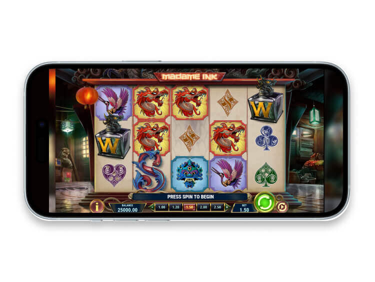 La slot mobile Madame Ink