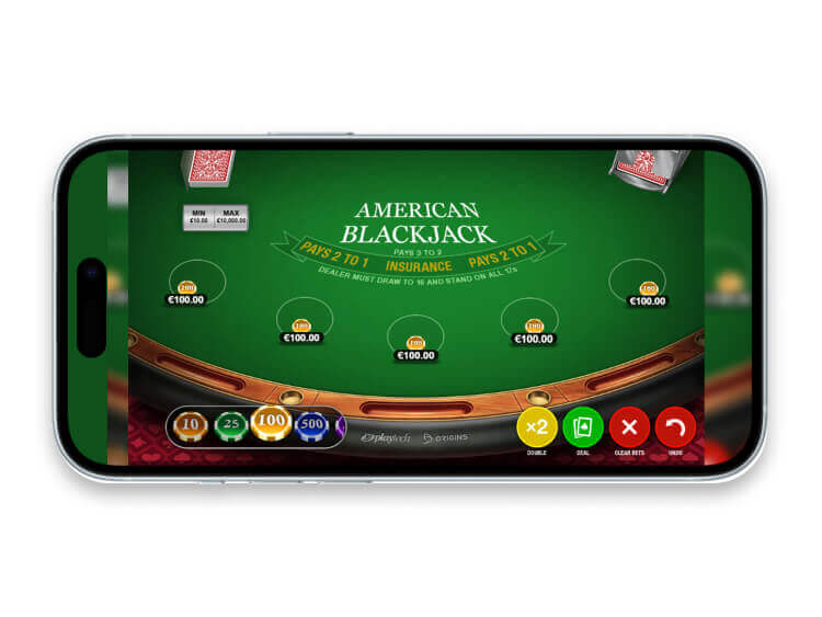 American Blackjack mobile