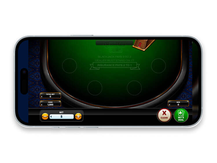 Blackjack VIP mobile