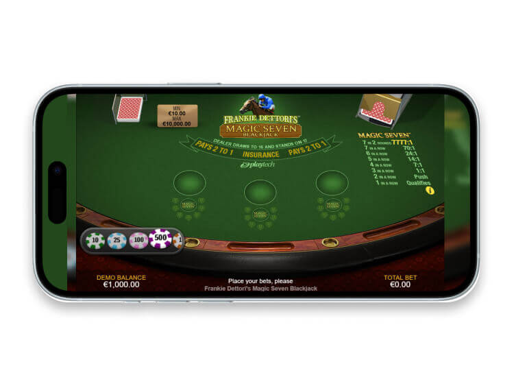 Frankie Dettori's Magic Seven Blackjack mobile
