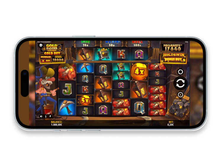 La slot mobile Gold Digger Megaways