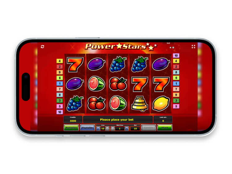 La slot mobile Power Stars
