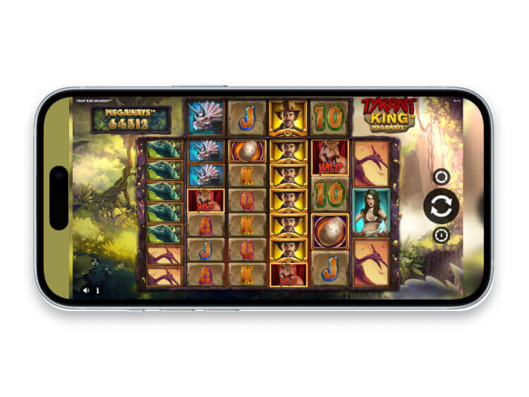 La slot mobile Tyrant King Megaways