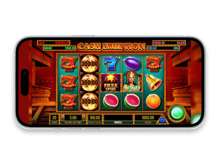 La slot mobile Cash Eruption