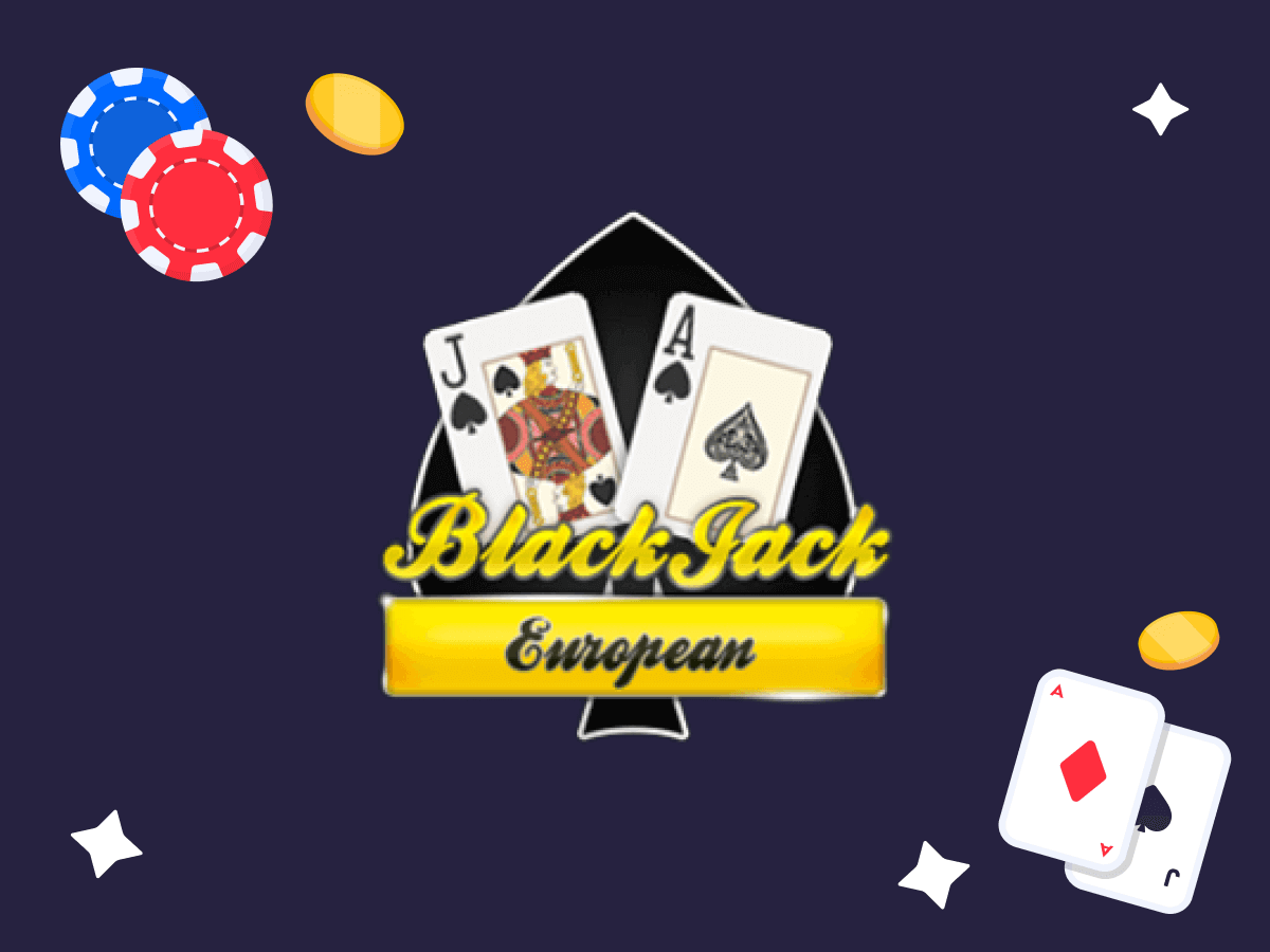 European Blackjack Multihand, due carte da gioco e delle fiches