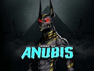 Il logo della slot online Hand of Anubis