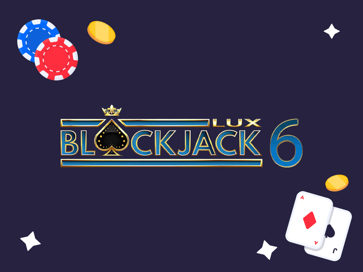 Lux Blackjack 6 Decks, due carte da gioco e due fiches