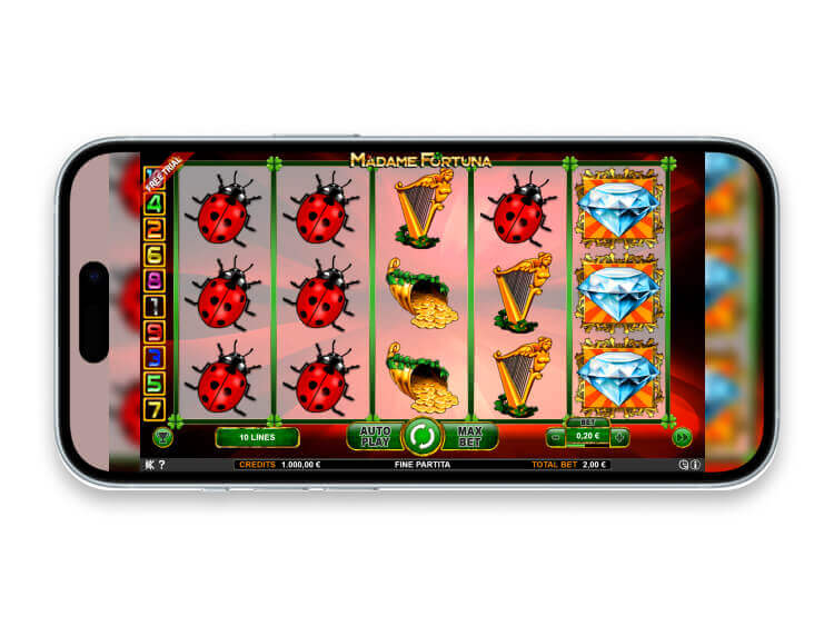 La slot mobile Madame Fortuna