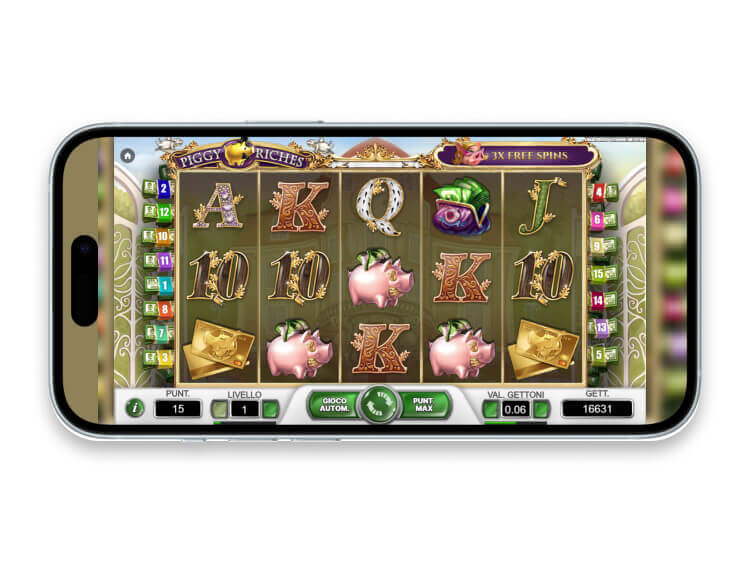 La slot mobile Piggy Riches