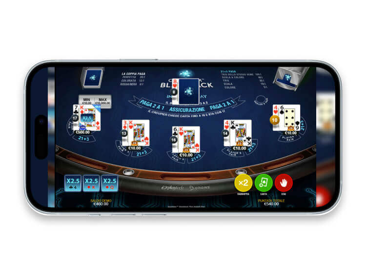 Quantum Blackjack Plus Instant Play su app mobile