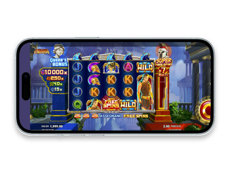 La slot mobile Trojan Kingdom