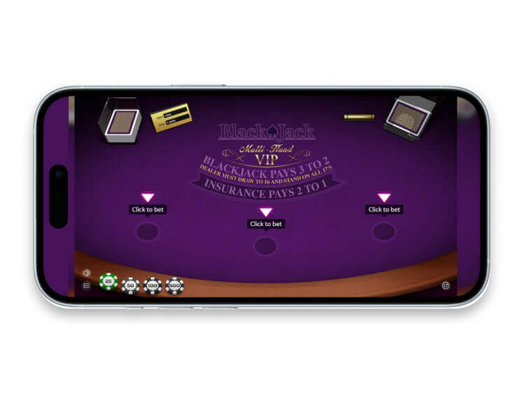 VIP Blackjack Multihand mobile