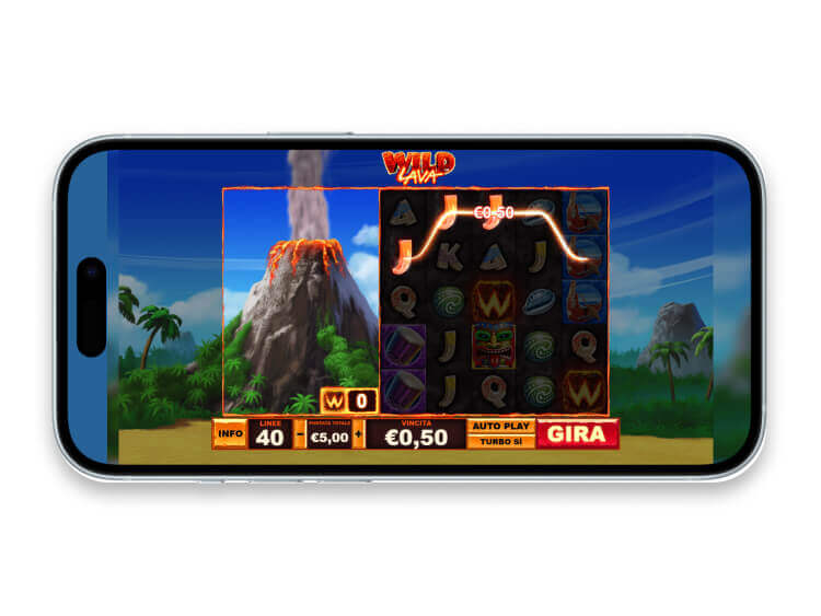 La slot mobile Wild Lava