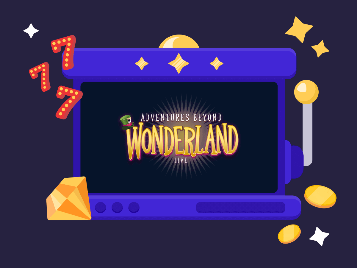 Una macchinetta che contiene il game show Adventures Beyond Wonderland