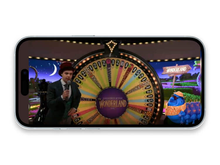 Il game show Adventures Beyond Wonderland su mobile
