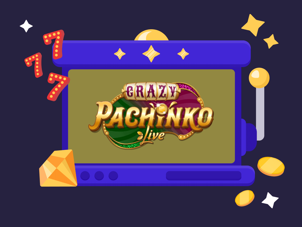 Una macchinetta che contiene il game show Crazy Pachinko Live