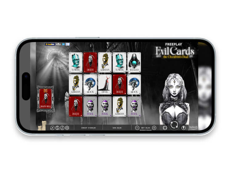 La slot mobile Evil Cards