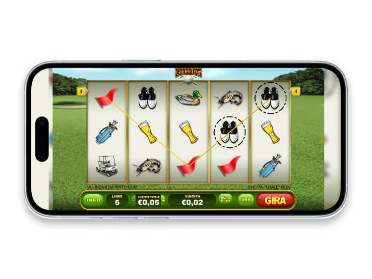 La slot mobile Golden Tour