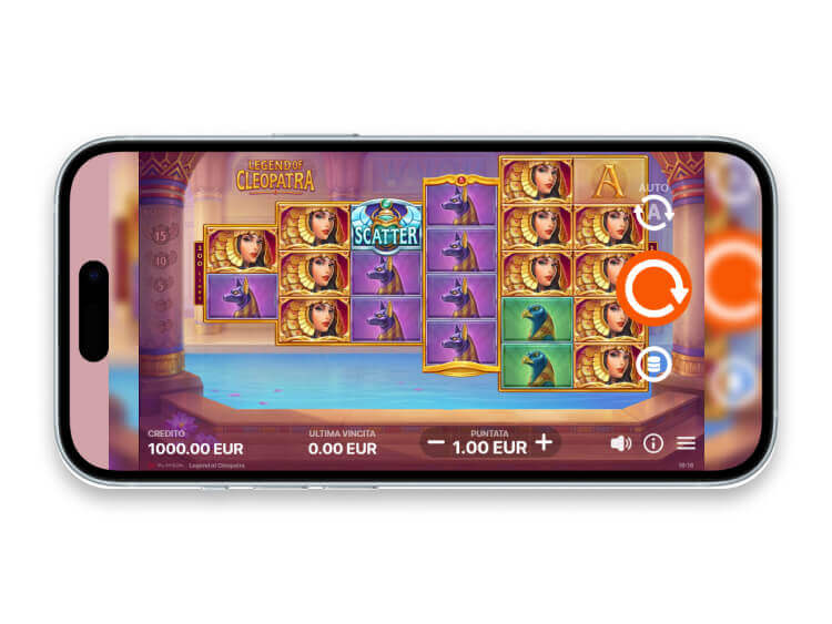 La slot mobile Legend of Cleopatra