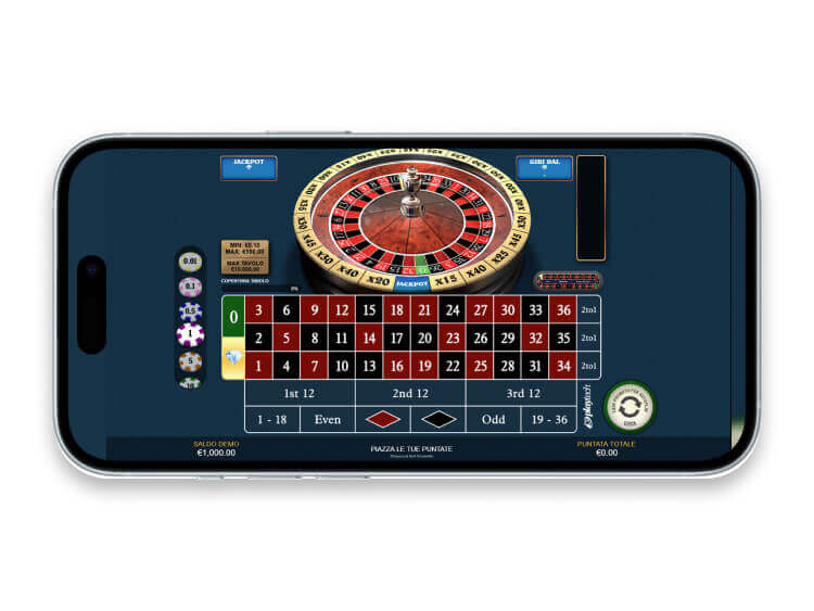 La Diamond Bet Roulette mobile