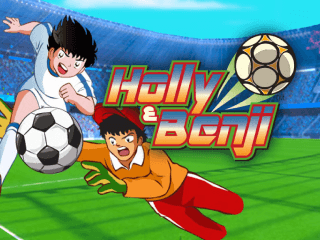 Il logo della slot Holly e Benji