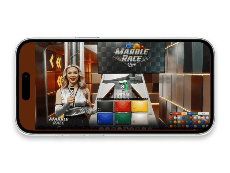 Il game show mobile Marble Race Live