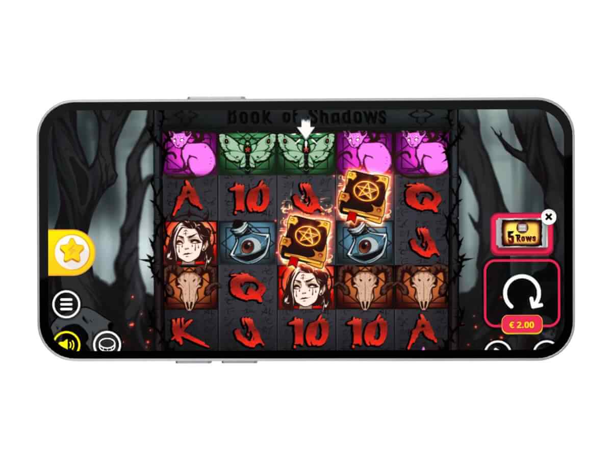 La slot mobile Book of Shadows