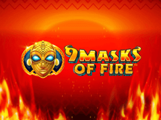 Il logo della slot 9 Masks of Fire
