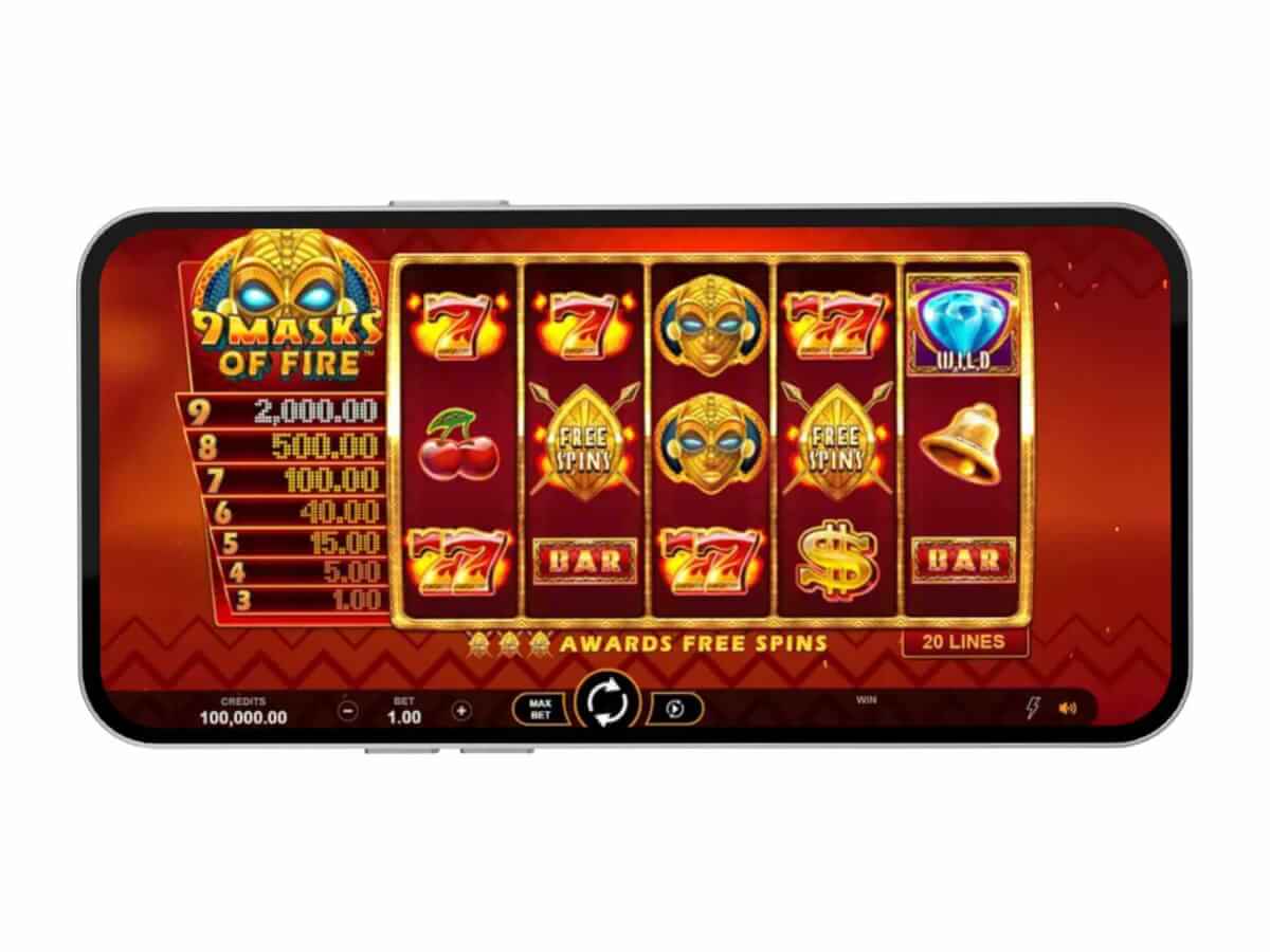 La slot mobile 9 Masks of Fire