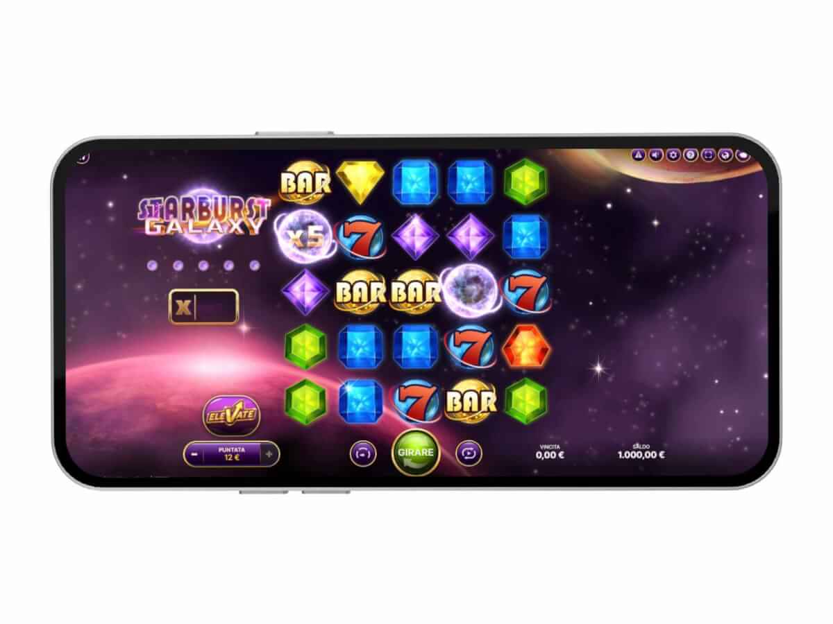 La slot mobile Starburst Galaxy