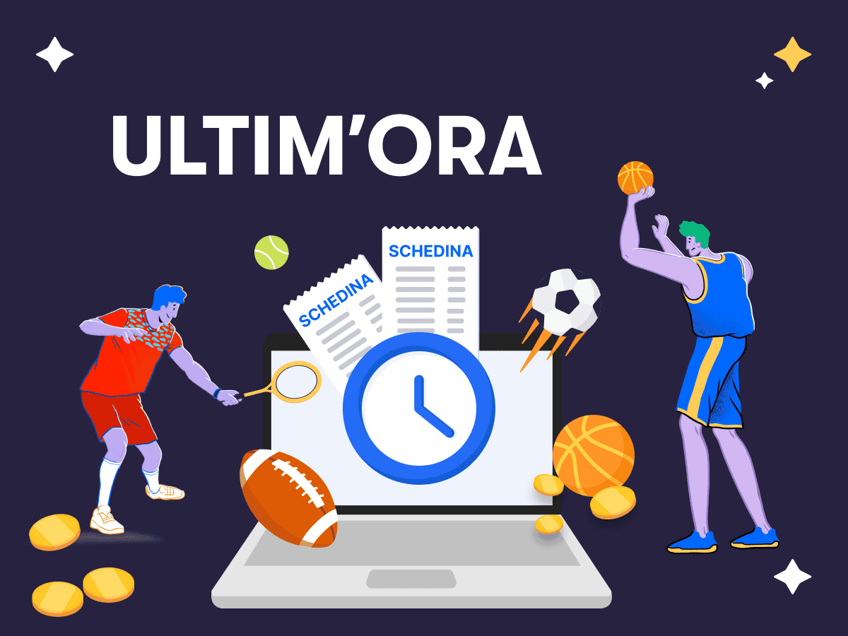 Ultim'ora: un orologio, un tennista, un giocatore di basket e palle da tennis, rugby, calcio e pallacanestro con un laptop, due schedine e delle fiche