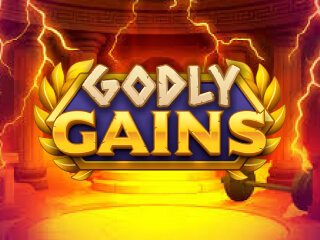 Il logo della slot Godly Gains