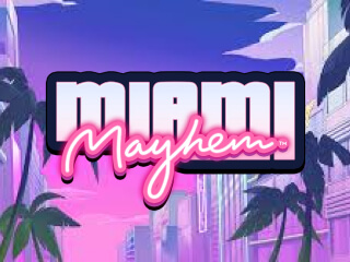 Il logo della slot Miami Mayhem