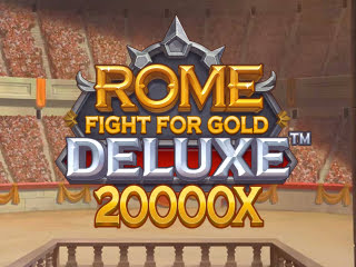 Il logo della slot Rome Fight for Gold Deluxe