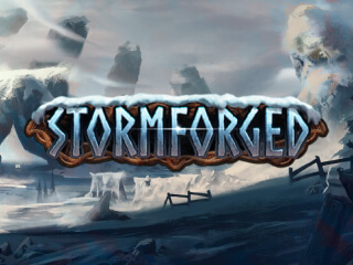 Il logo della slot Stormforged