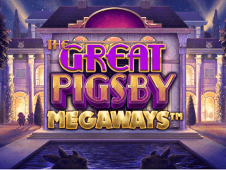 Il logo della slot The Great Pigsby Megaways