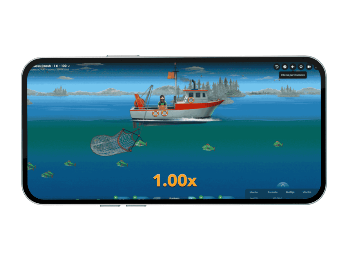 Il crash game mobile Big Bass Crash