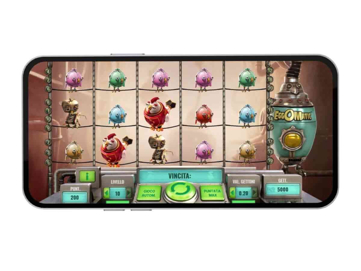La slot mobile Eggomatic