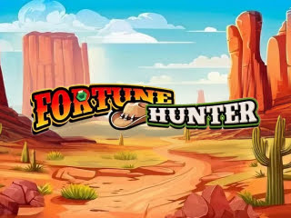 Il logo della slot Fortune Hunter