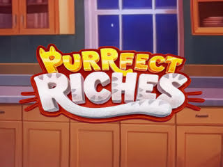 Il logo della slot Purrfect Riches