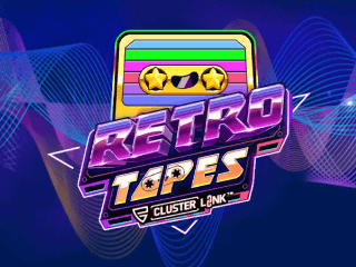 Il logo della slot Retro Tapes