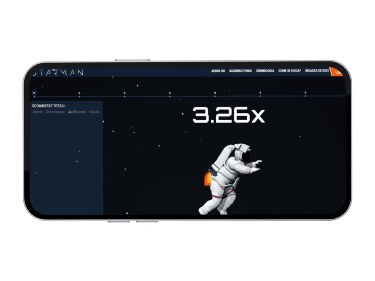 Il crash game mobile Starman