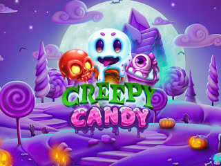 Il logo della slot Creepy Candy