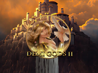 Il logo della slot Demi Gods II