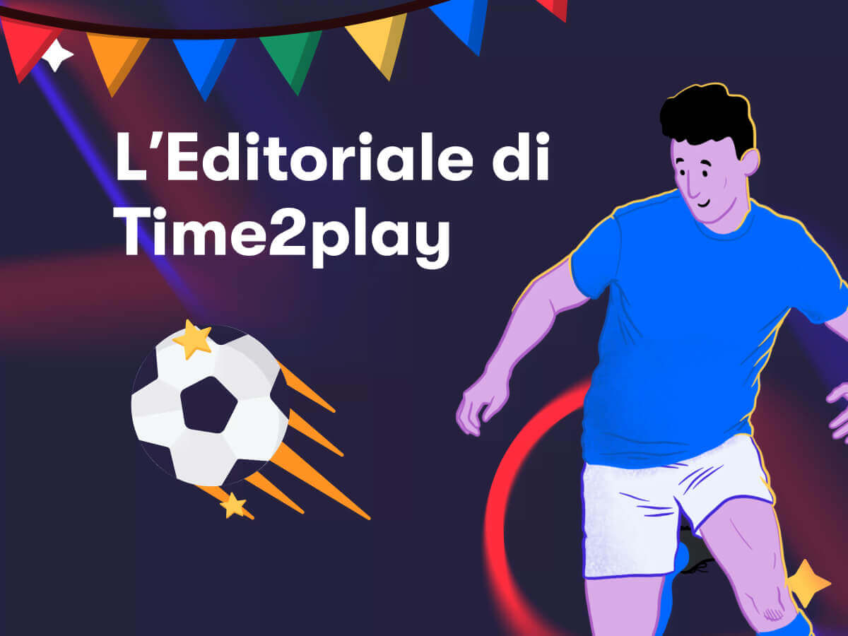 L'editoriale di Time2play, un calciatore in azione