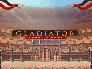 Il logo della slot Gladiator Road to Rome