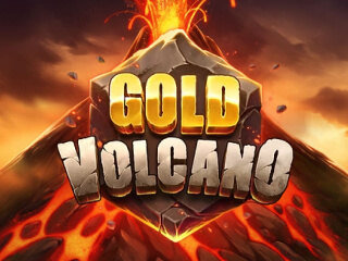 Il logo della slot Gold Volcano