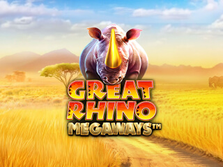 Il logo della slot Great Rhino Megaways