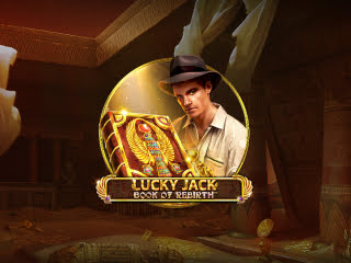 Il logo della slot Lucky Jack Book of Rebirth